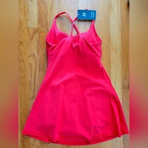 Halara dress XS orange Red new